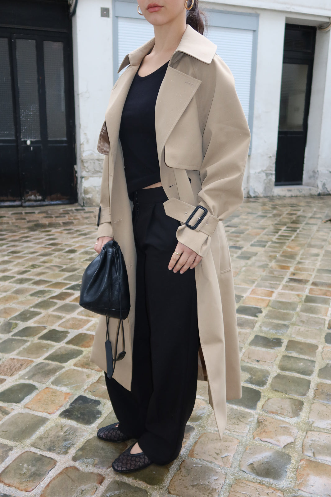 How a Trench Coat Should Fit a Petite Frame